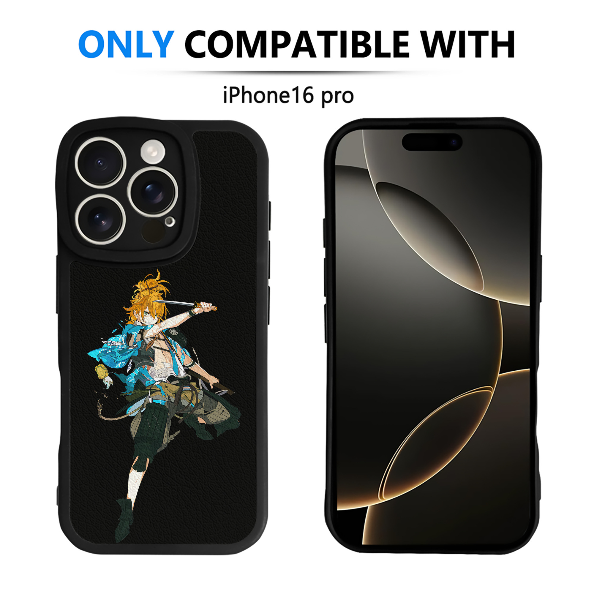 （画像用） 刀剣乱舞 Touken Ranbu 【iPhone 16シリーズ対応】シリコンスマホケース（レザー調） 材質：シリコン